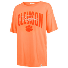 Clemson '47 Women's Luminance Muse Sadie Tee - LT ORANGE