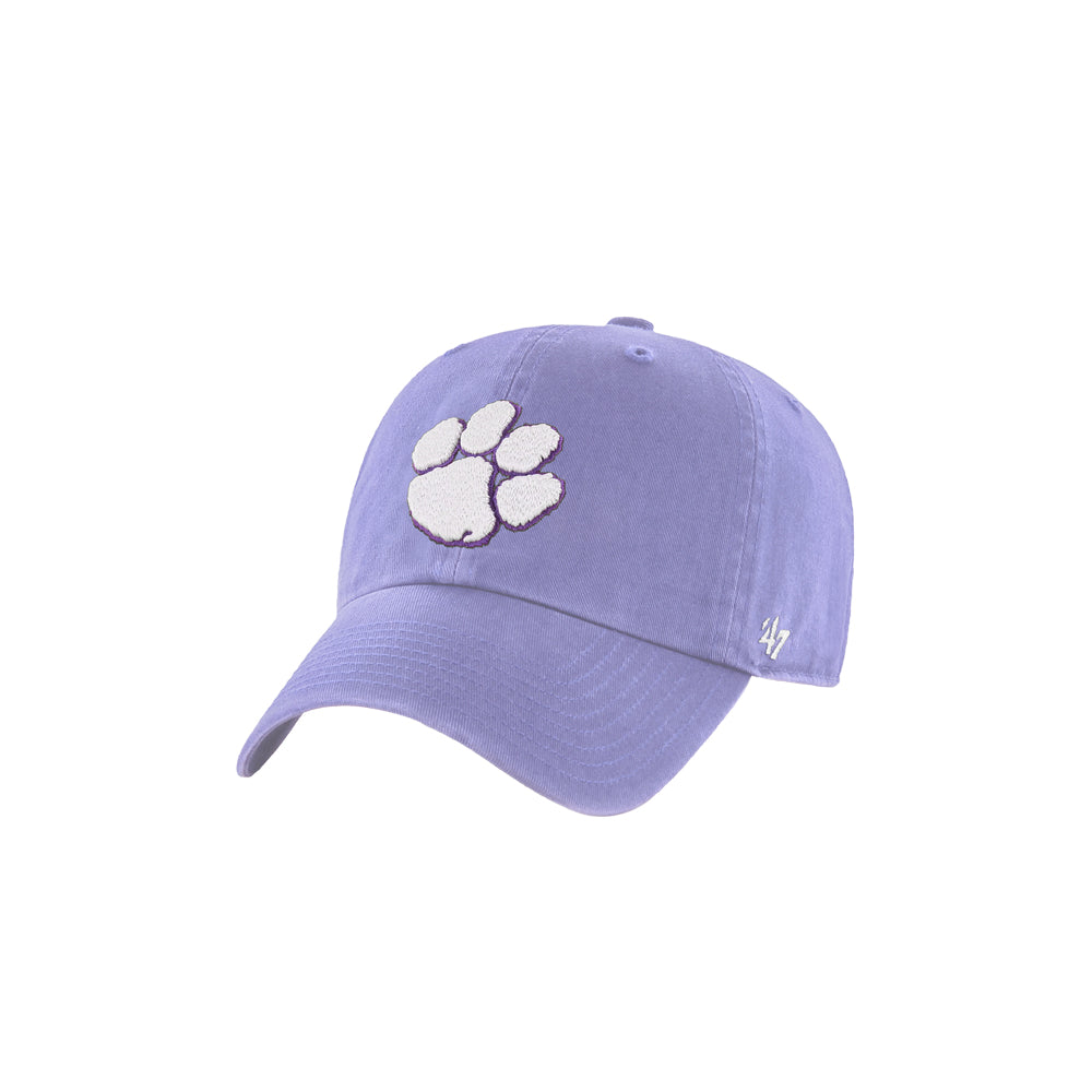 Clemson ’47 Youth Lavender Paw Cleanup Cap