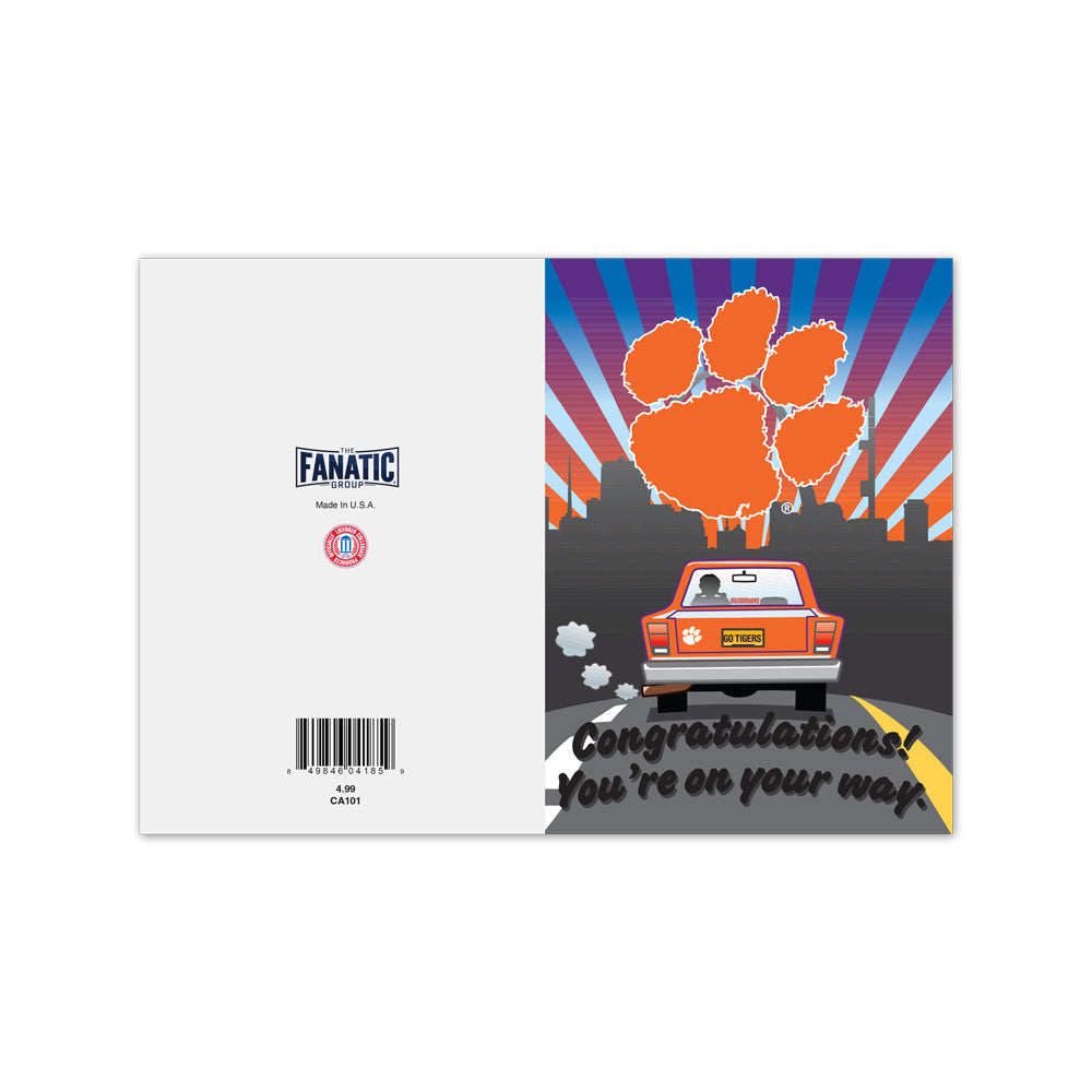 Clemson Acceptance Congrats Card