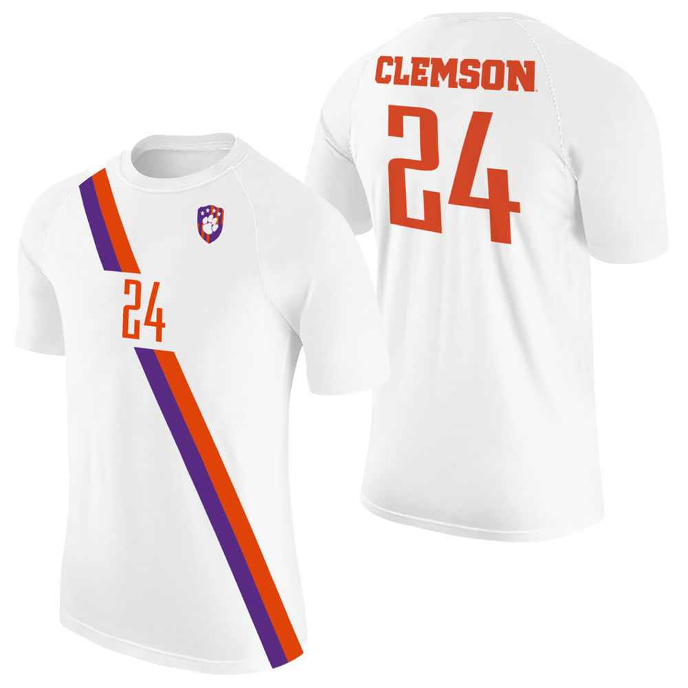 2018-22 Clemson Tigers #18 Jeu D'Occasion Blanc Jersey 2018-22 Clemson Tigers #18 Jeu D'Occasion Blanc Jersey