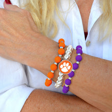 Clemson Amanda Silicone Bacelet Stack
