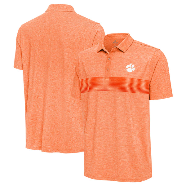 Clemson Antigua Dashing Polo - ORANGE