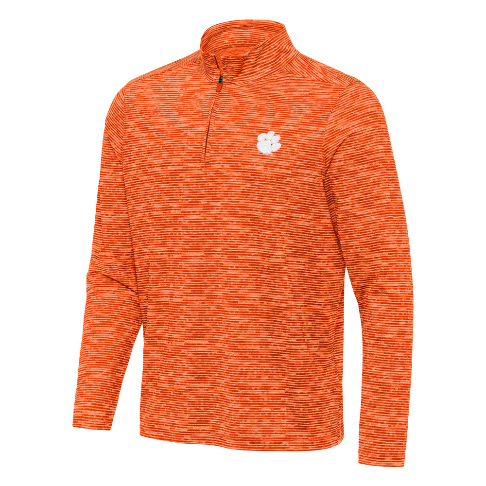Clemson Antigua Determined Watercolor Quarter Zip