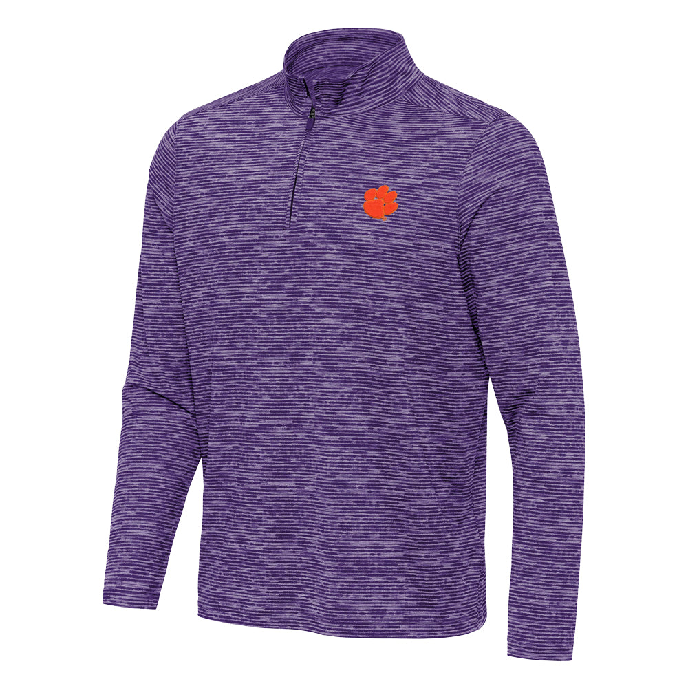 Clemson Antigua Determined Watercolor Quarter Zip