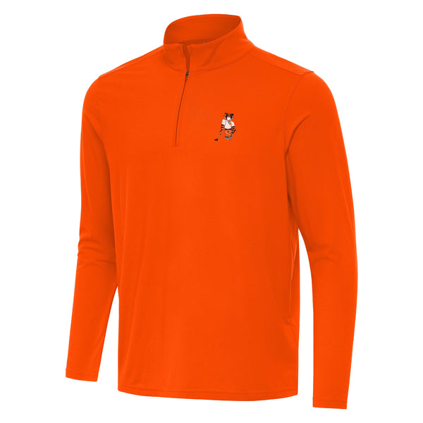Clemson Antigua Intent Swinging Tiger Quarter-Zip