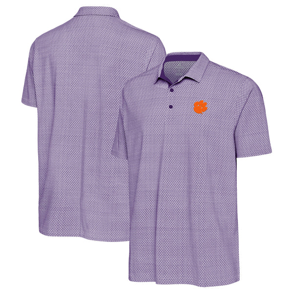 Clemson Antigua Intersect Blocked Polo