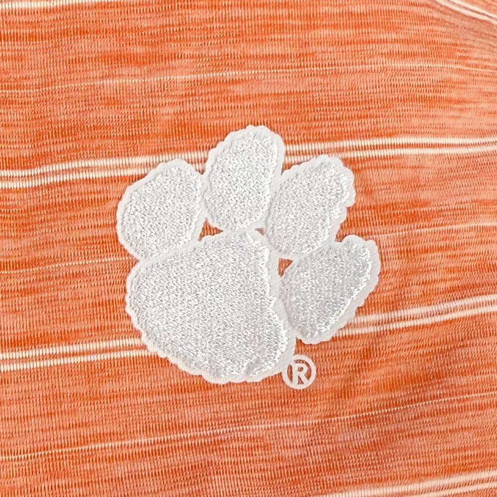 Clemson Antigua Measure Polo - ORANGE