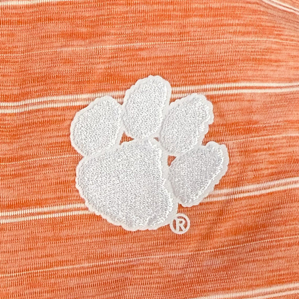 Clemson Antigua Measure Polo - ORANGE