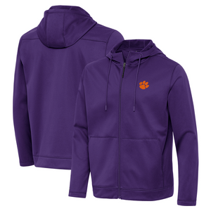 Clemson Antigua Moments Full-Zip Hooded Jacket - PURPLE
