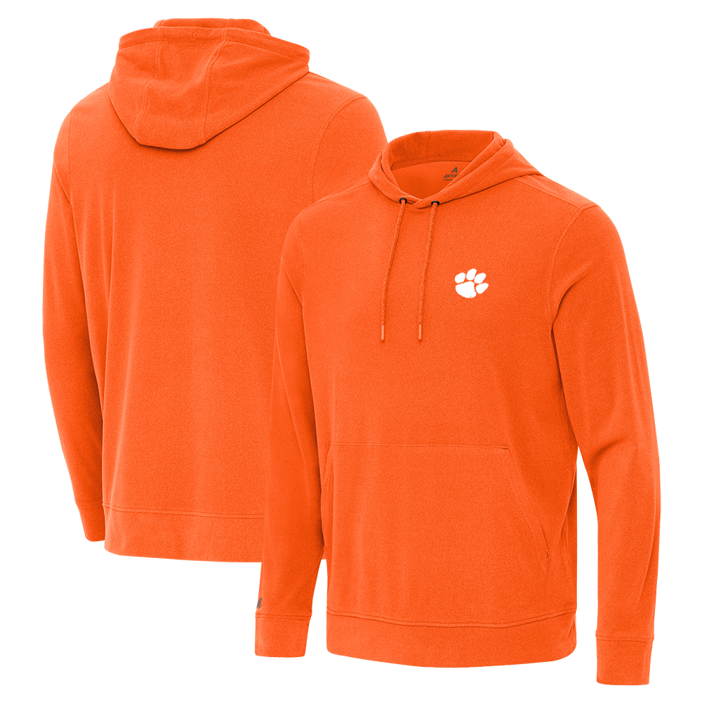 Clemson Antigua Omni Pullover Hoodie - ORANGE