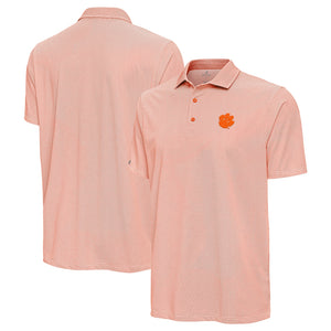 Clemson Antigua Pave Polo - ORANGE
