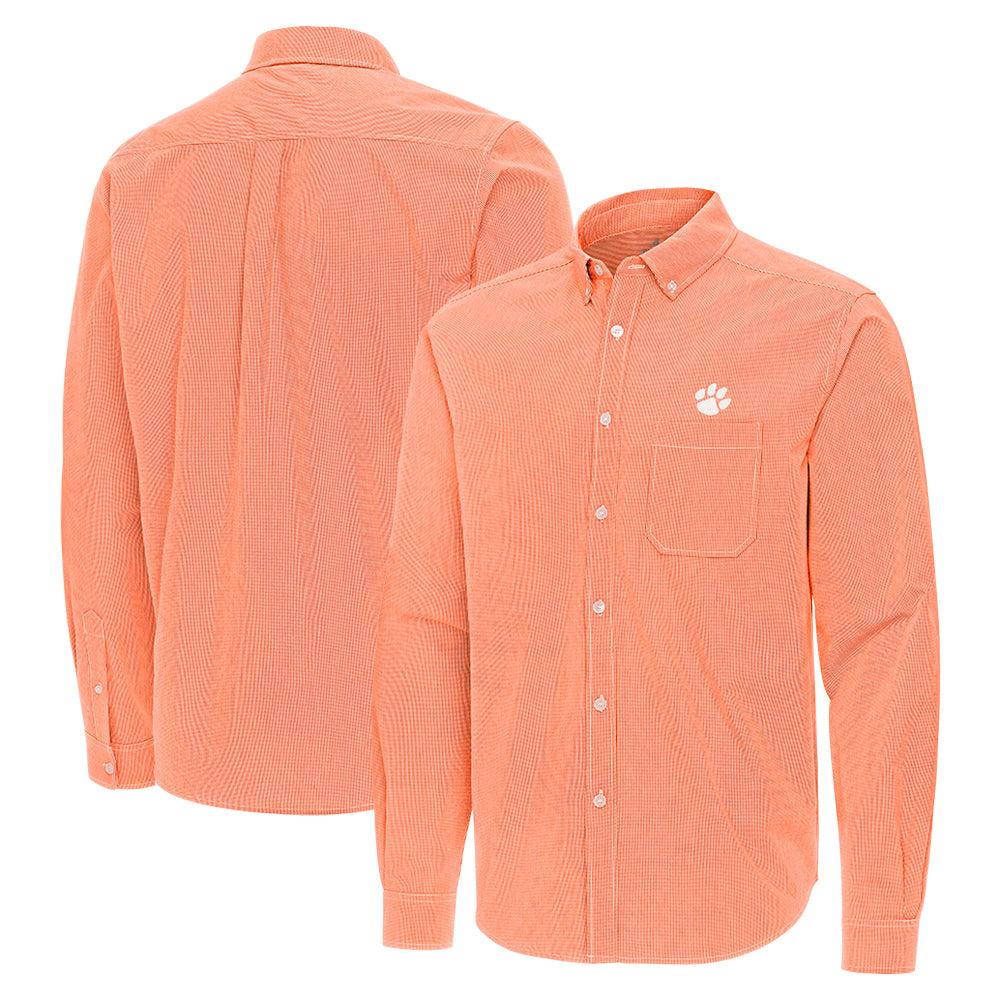 Clemson Antigua Porter Woven Shirt