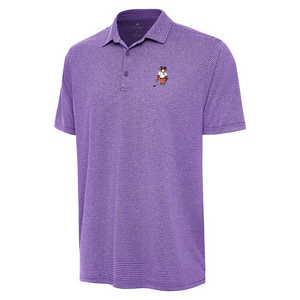 Clemson Antigua Scheme Swinging Tiger Polo - PURPLE