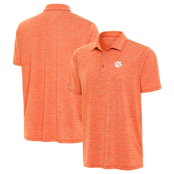 Clemson Antigua Sprout Polo - ORANGE