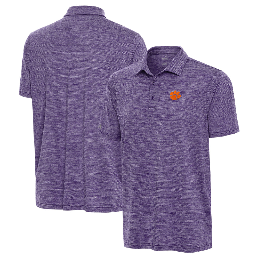 Clemson Antigua Sprout Polo - PURPLE