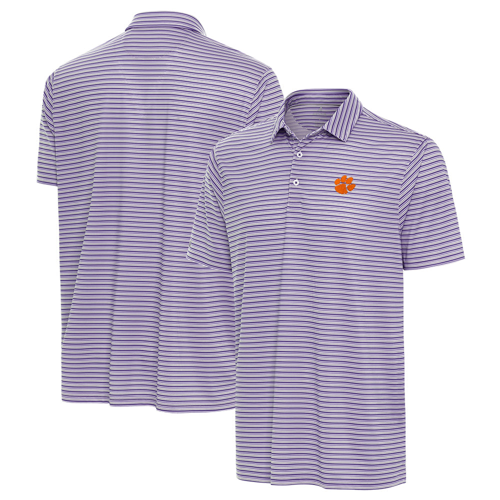 Clemson Antigua Streamline Polo - PURPLE