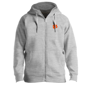 Clemson Antigua Victory Full-Zip Hoodie - LT GREY