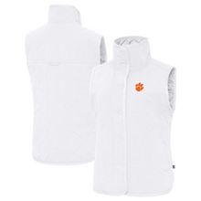 Clemson Antigua Women’s Nomad Vest - WHITE