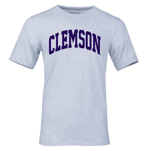 Clemson Arch T-Shirt - LT GREY