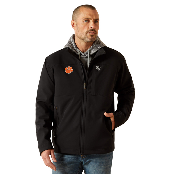 Clemson Ariat Vernon Softshell Jacket - BLACK