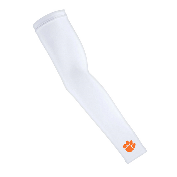 Clemson Arm Sleeve Pair - WHITE