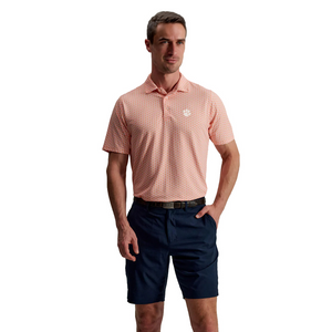 Clemson B Draddy Cool McDade Polo - LT ORANGE