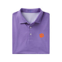 Clemson B Draddy Purple Captain Cool Polo - PURPLE
