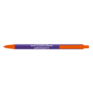 Clemson BIC Clic Stic Pen - PURPLE