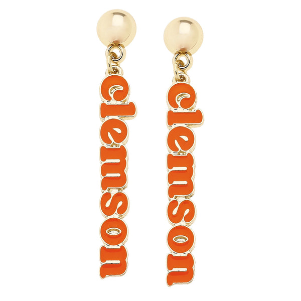Clemson Ball Earrings