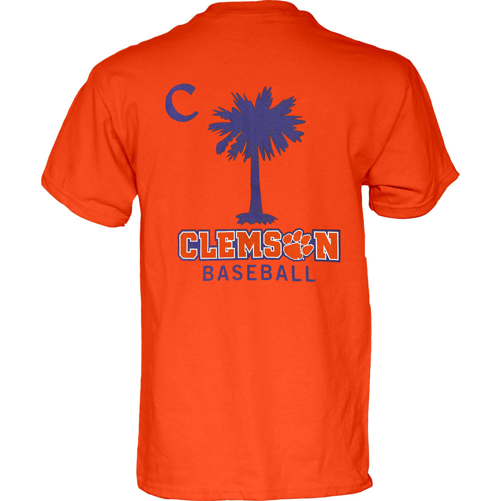 Clemson Baseball Palmetto Tee - ORANGE