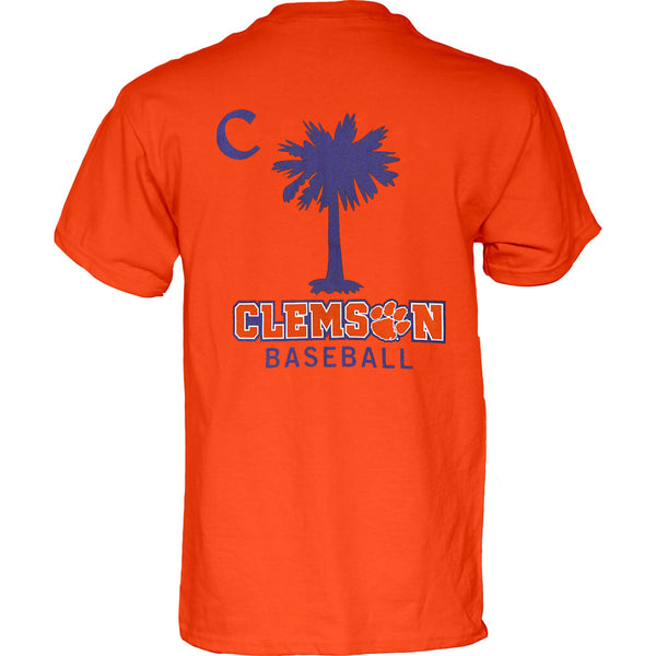 Clemson Baseball Palmetto Tee - ORANGE