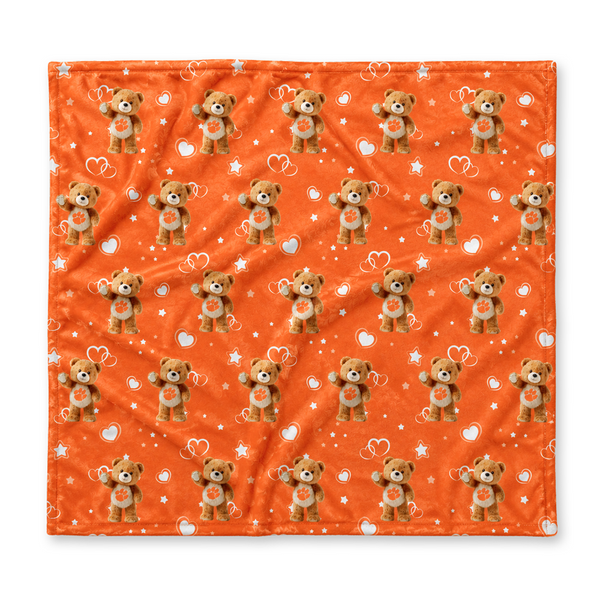 Clemson Bear Baby Blanket - ORANGE