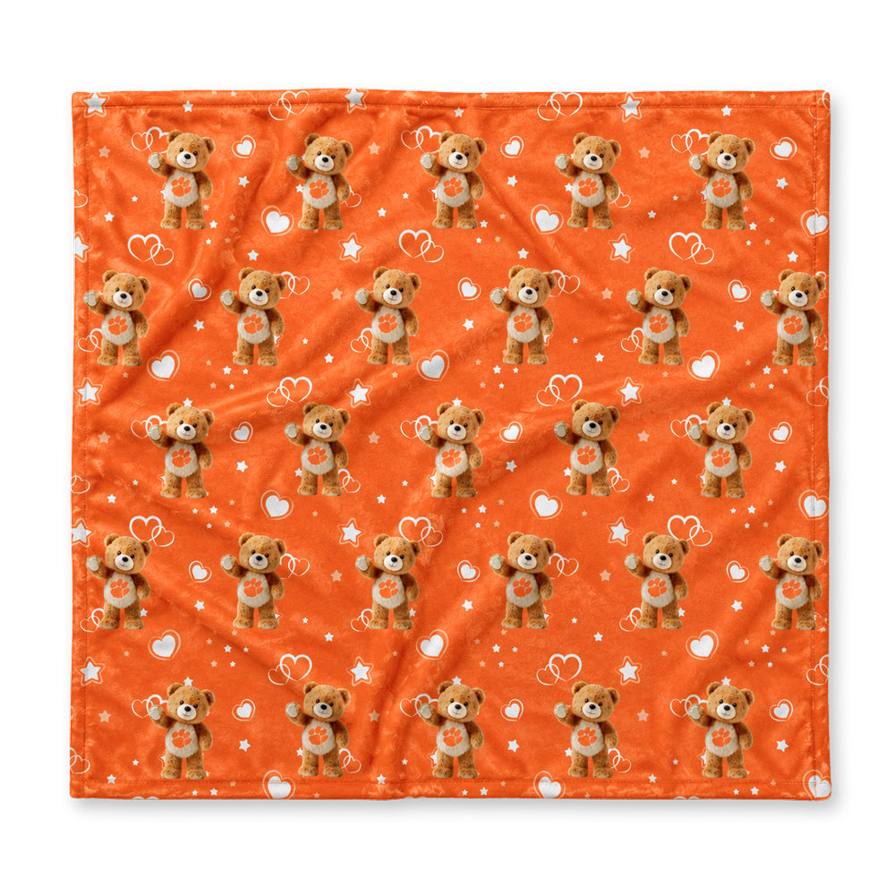 Clemson Bear Baby Blanket