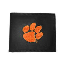 Clemson Bifold Embroidered Paw RFID Wallet