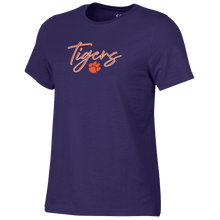 Clemson Big Cotton Women’s Ayla Crew Tee - PURPLE