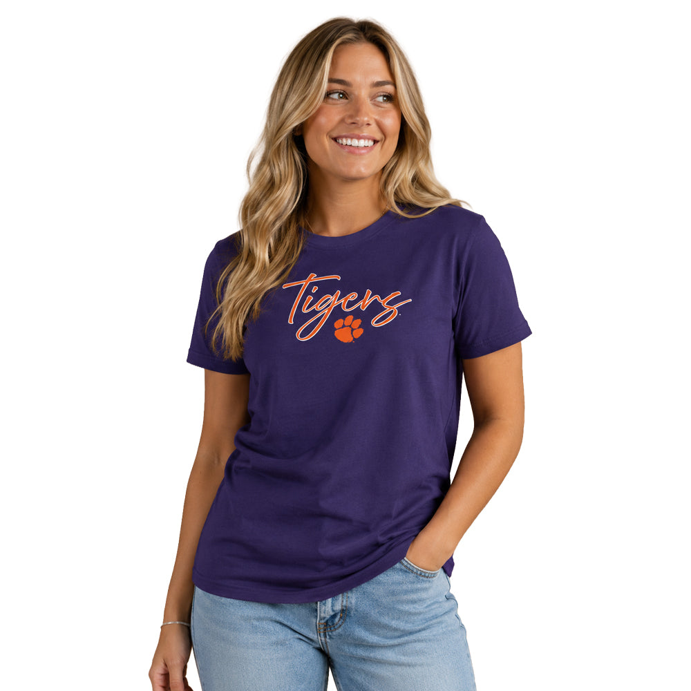 Clemson Big Cotton Women’s Ayla Crew Tee