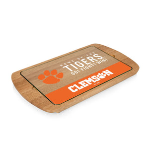 Clemson Billboard Glass Top Serving Tray
