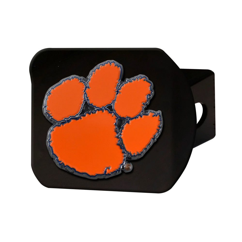 Clemson Black Orange Paw Hitch Cover