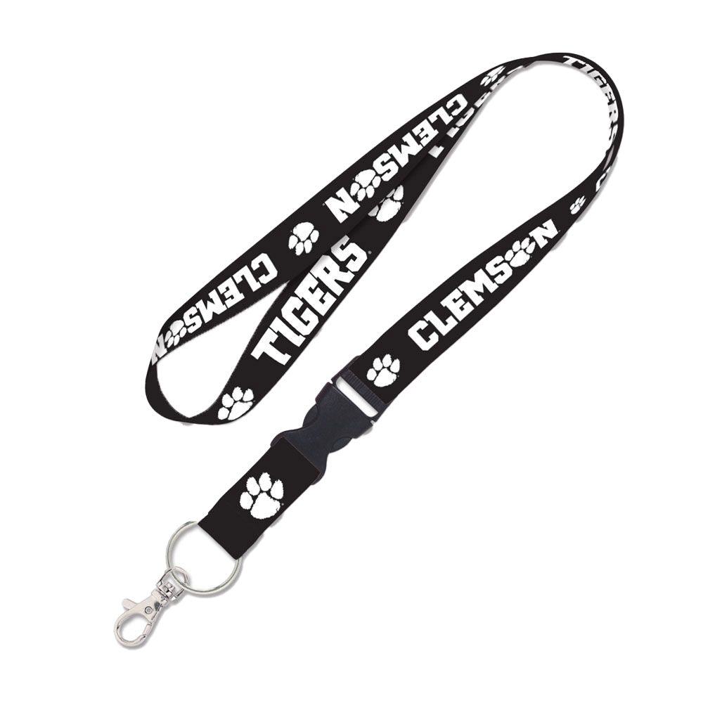 Clemson Blackout Lanyard 