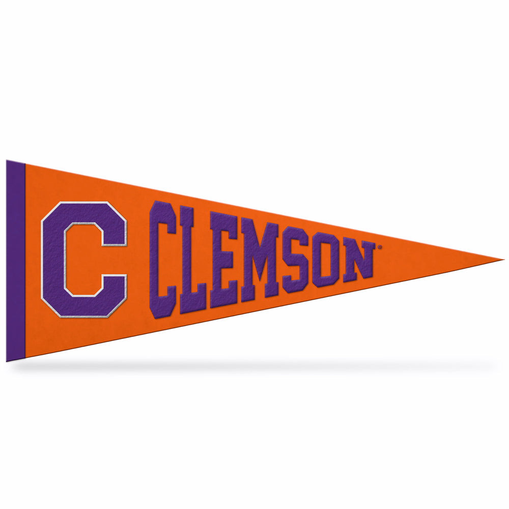 Clemson Block C Embroidered Pennant