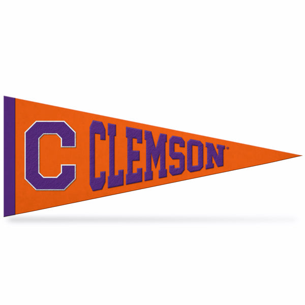 Clemson Block C Embroidered Pennant