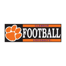 Clemson Block Football Decal
