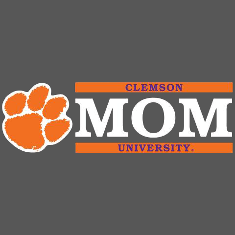 Clemson Block Mom Decal