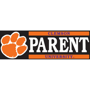 Clemson Block Parent Decal - ORANGE