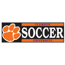 Clemson Block Soccer Decal
