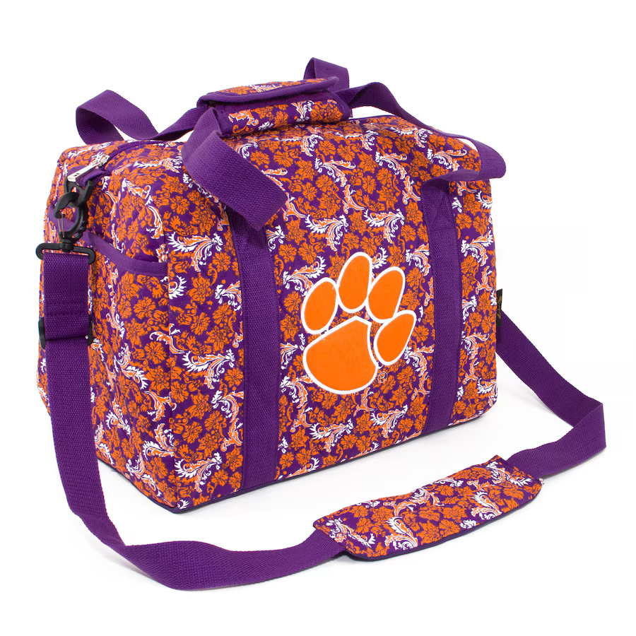 Clemson Bloom Mini Duffle Bag - PURPLE