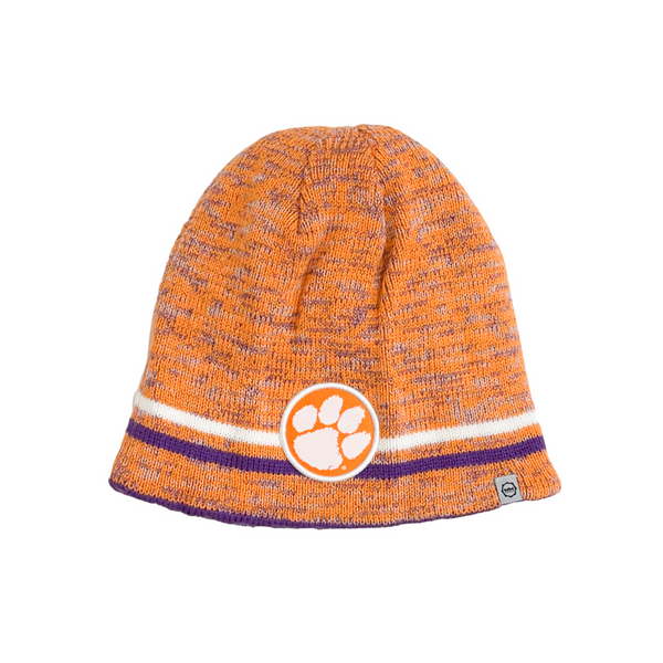 Clemson Blur Reversible Beanie - ORANGE