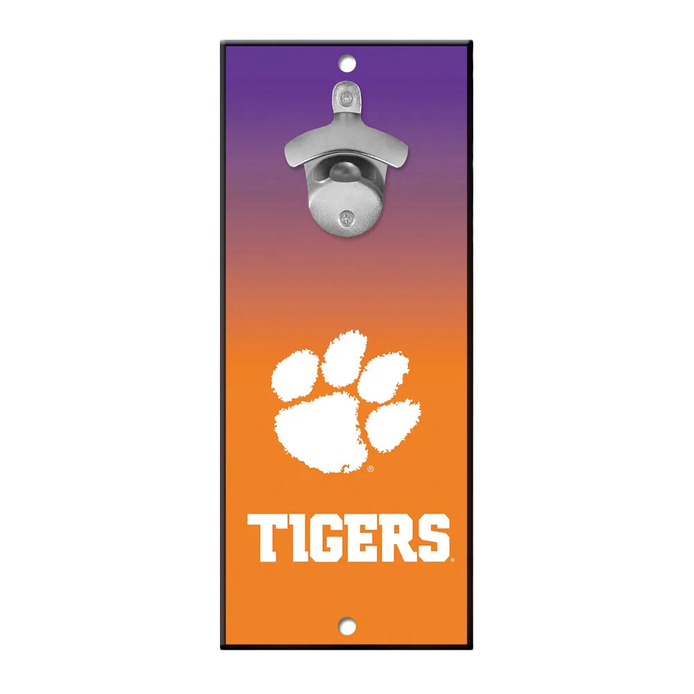 Clemson Bottle Opener Wall Sign