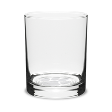 Clemson Bottom Etched Paw Rocks Glass