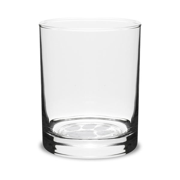 Clemson Bottom Etched Paw Rocks Glass